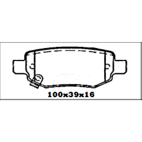 PASTILLAS DE FRENO TRASERAS CHERY / LEXUS / LIFAN ( ITAL: 1242 ) - BBP FULLCOP